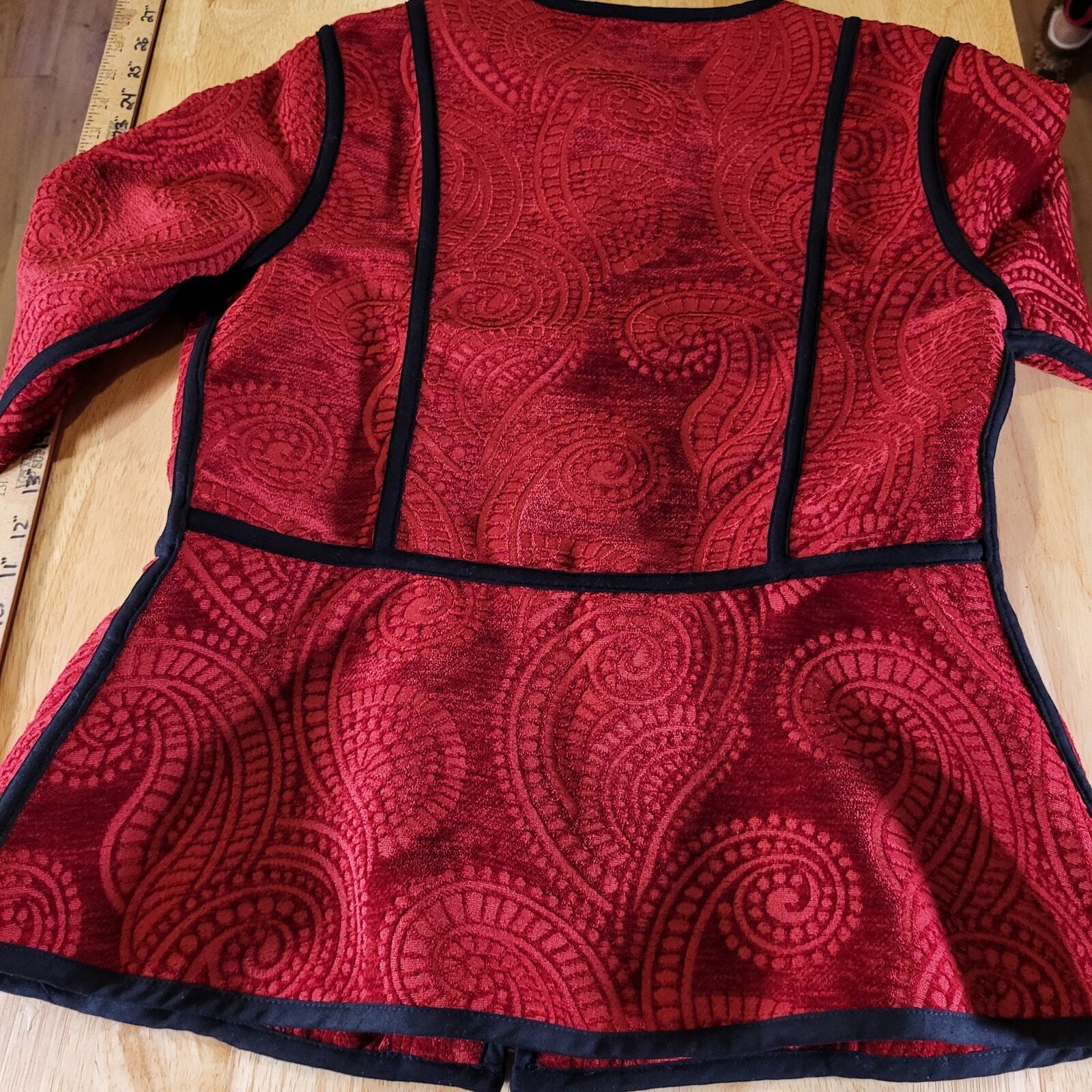 Trimdin Firenze Collection Scarlet Made In USA Medium Reversable 
