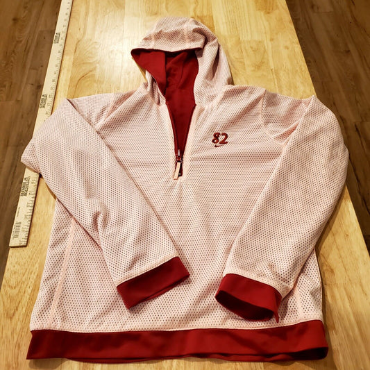 Nike Pink & Red Reversible Zip Front #82 Track & Field Jacket Running 