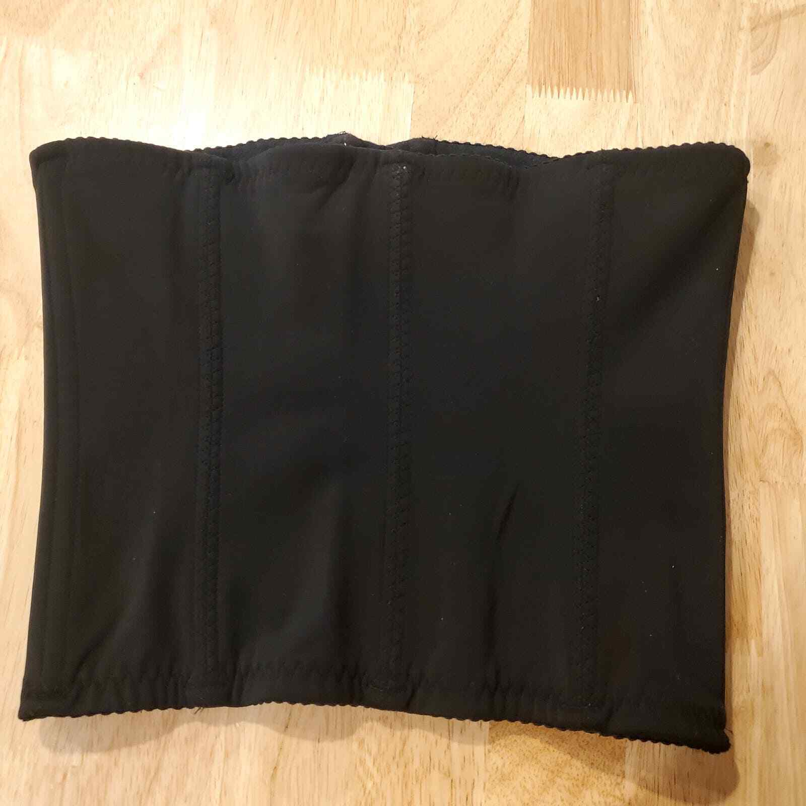 Ilanni Waist Trainer Black with Pink and Lace Detail Medium 28" Waist Streatch