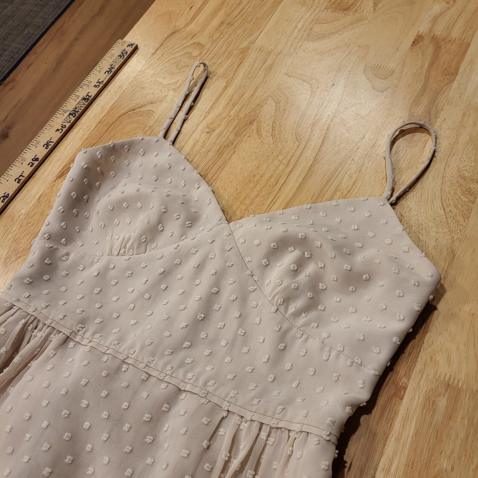 Cream J. Crew Size 0 Strappy Mini Dress  16" Pit 2 Pit  26" Waist
