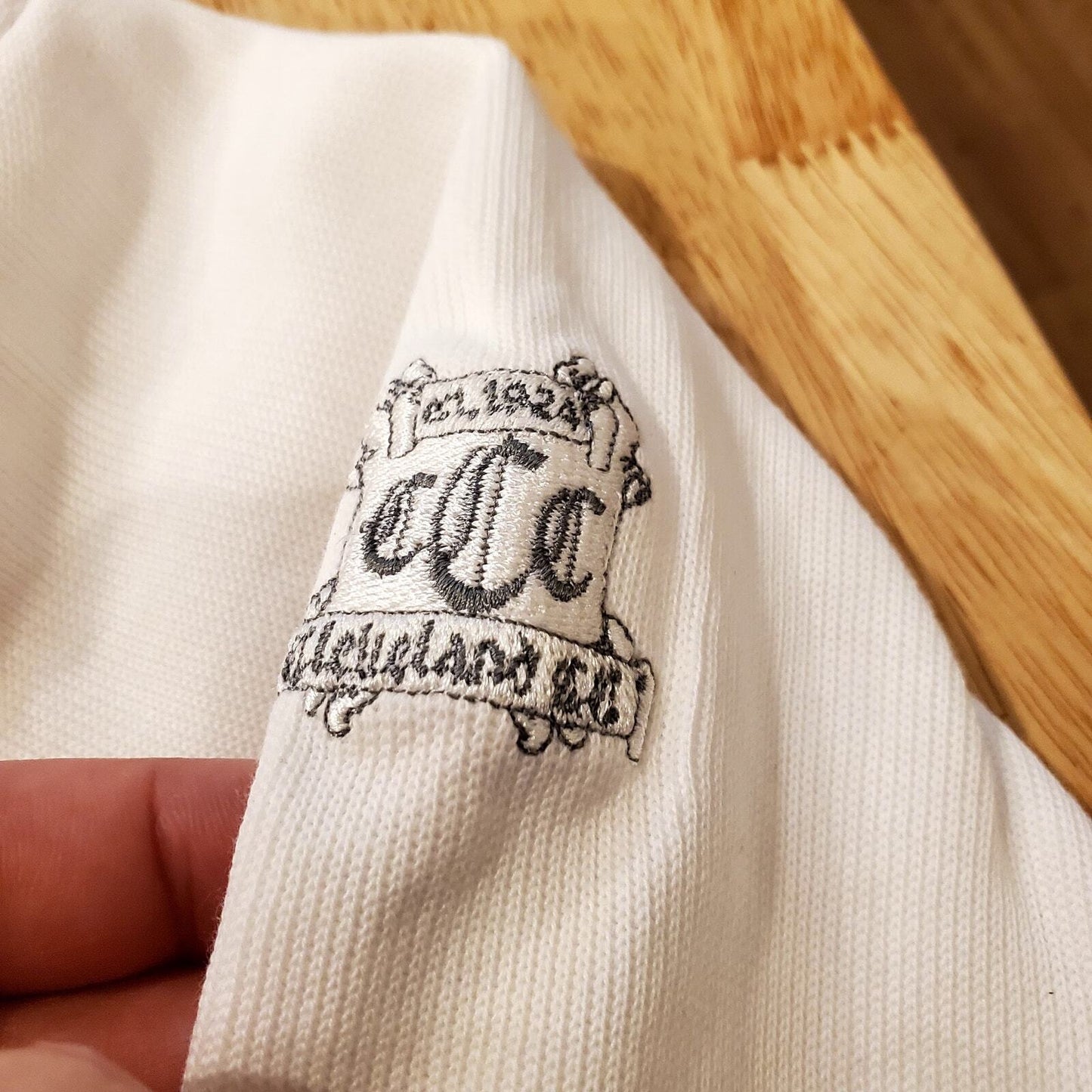 Cutter & Buck Large White 1/4 Zip Pullover Sweatshirt White Golf Highlands NC Lg