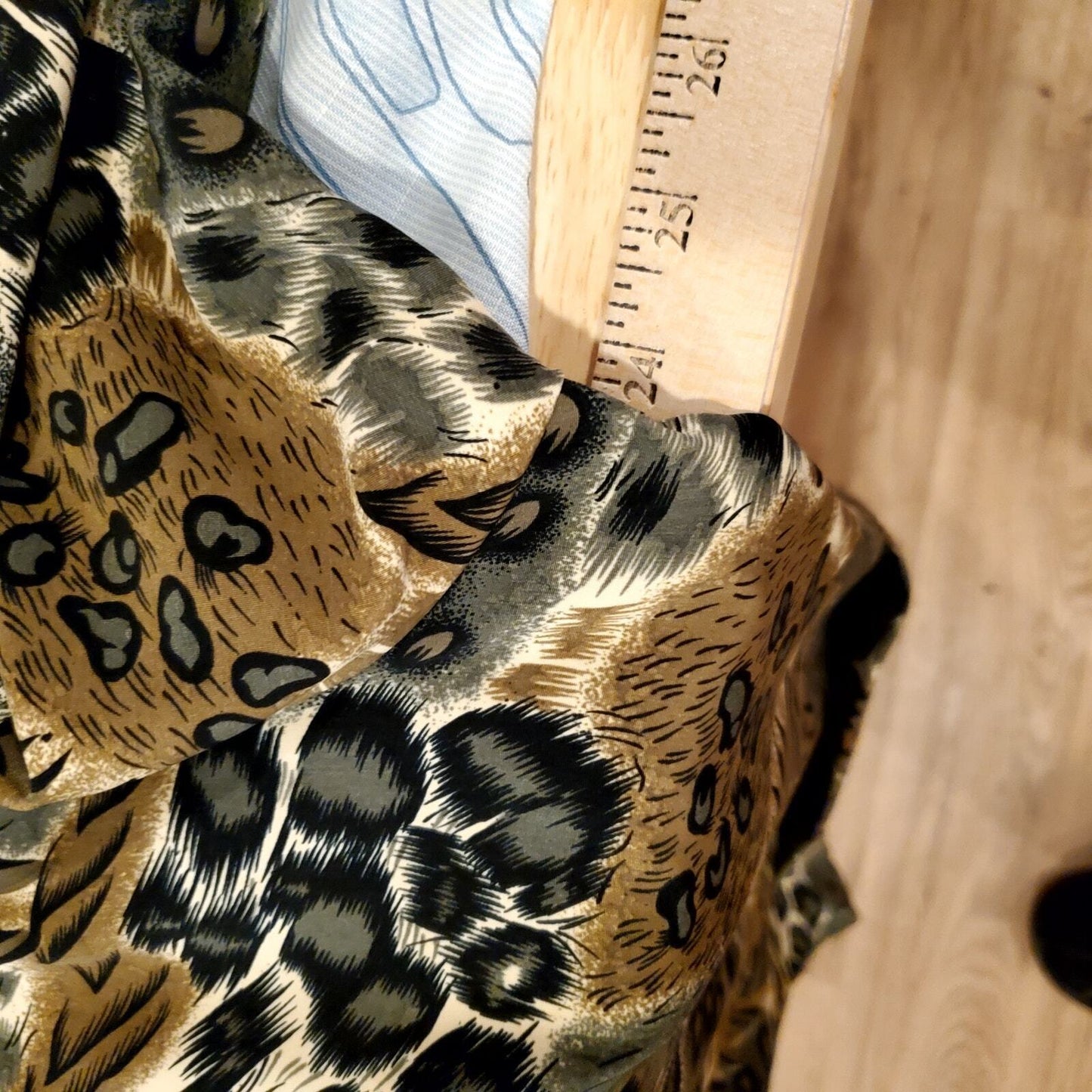 Jonathan Logan Vintage Satin Mixed Animal Print Blazer 80's Glam Rock 24" P2P 