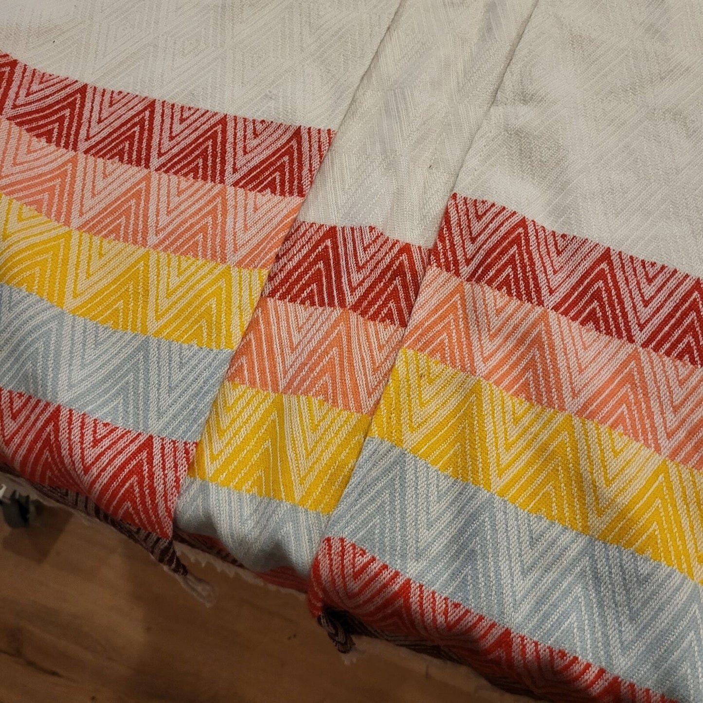 American Eagle Outfitters Rainbow Striped Poncho Shawl Geometric 