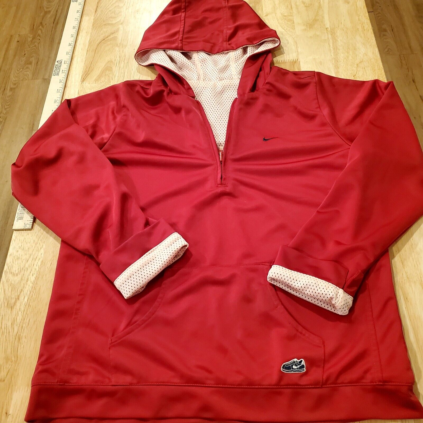 Nike Pink & Red Reversible Zip Front #82 Track & Field Jacket Running 