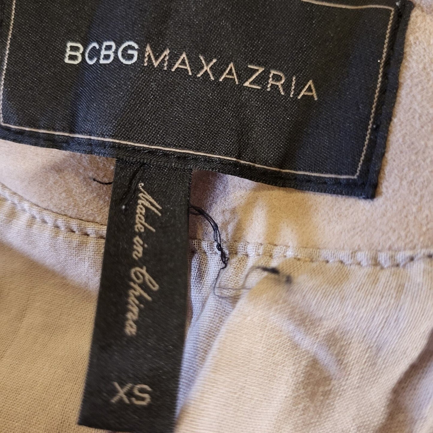 BCBGMAZAZRIA xs Cream Beige Suede Moto Jacket 100% Goat Leather