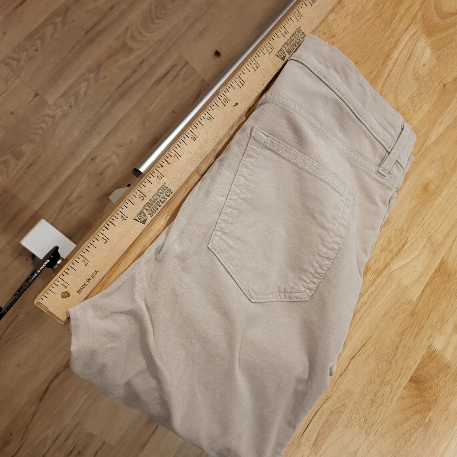 NWT Loft The Skinny High-Rise Petite 29 Khaki Beige Corduroy  37" Length
