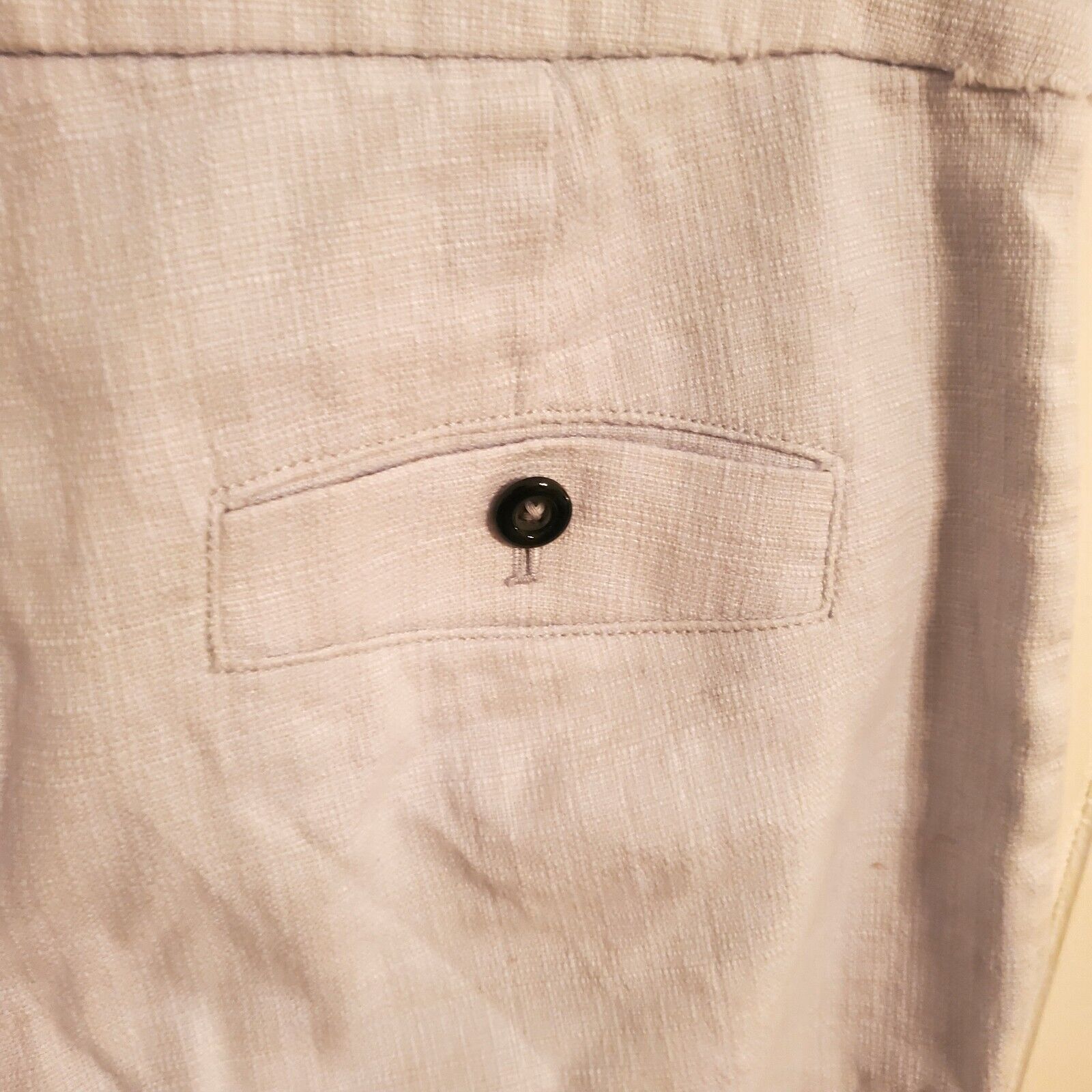 Anthropology The Essential Slim Pant Beige  Size 8 32" Waist 11" Rise 27" Inseam