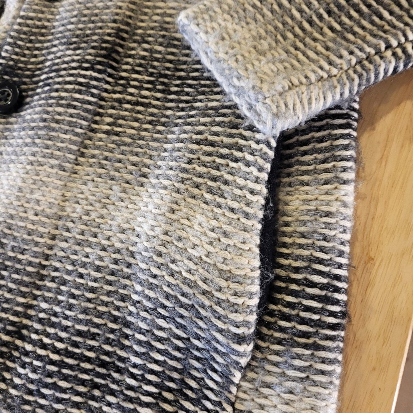 Lucky Brand Knit Trench Sweater Medium 18" Pit to Pit  32" long