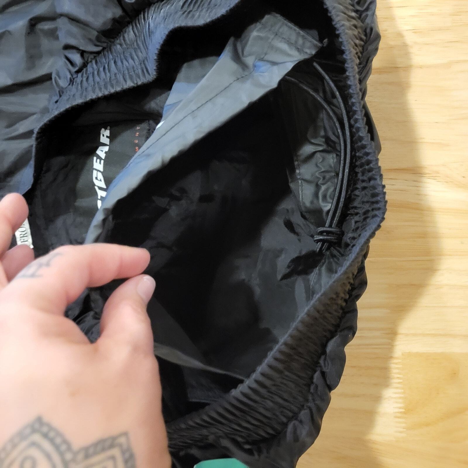 FirstGear Large Nylon Motorcycle Riding Elastic Waist Pants Packable 