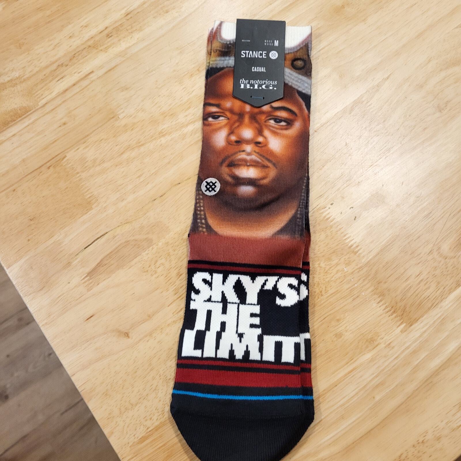 NWT Notorious B.I.G. X Stance Sky's The Limit Crew Socks