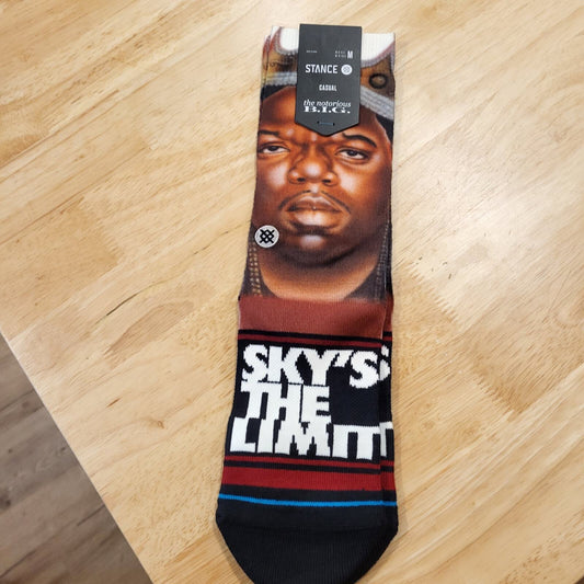 NWT Notorious B.I.G. X Stance Sky's The Limit Crew Socks