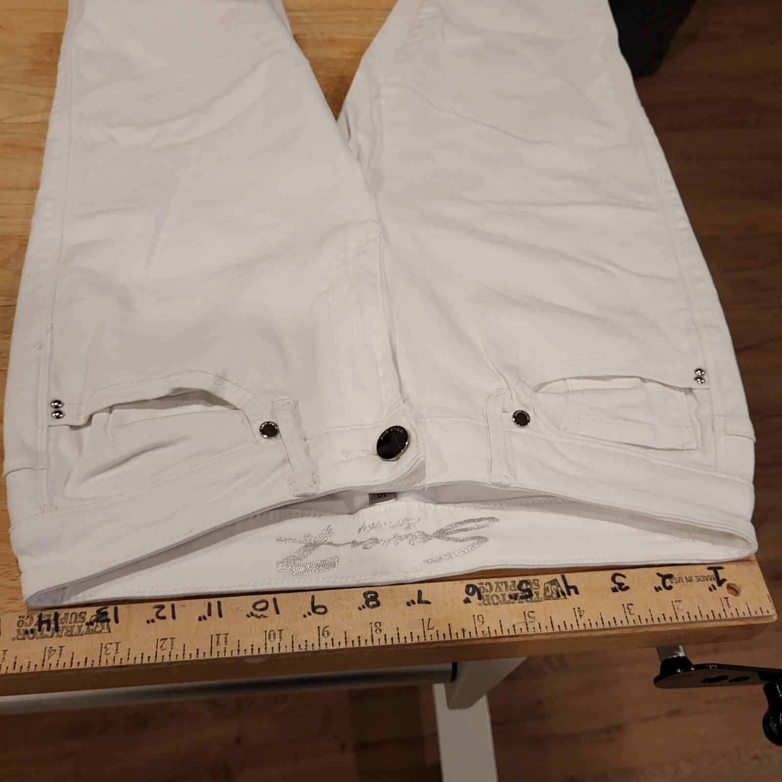 Seven Jeans High Rise Ankle Skinny 10 White 28"