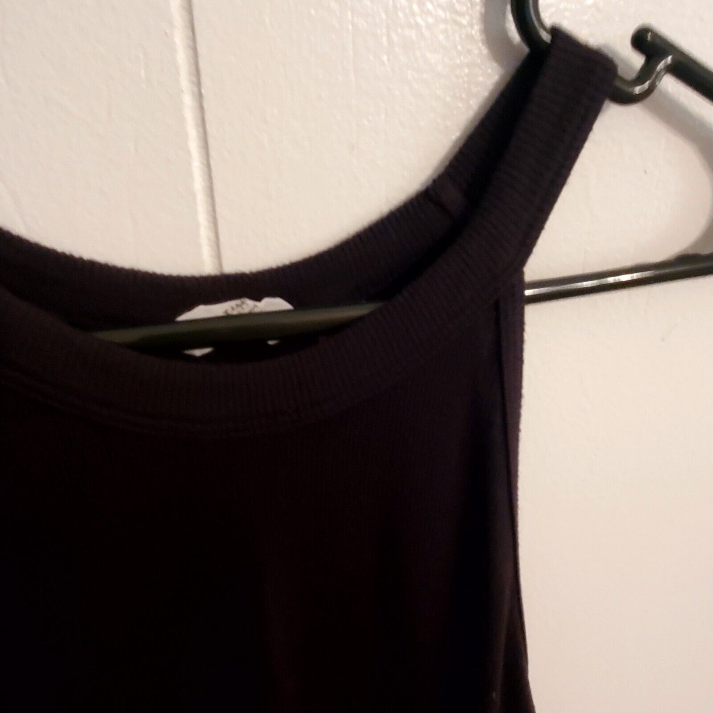 Black Athleta Strappy Knit Tank Siz Medium