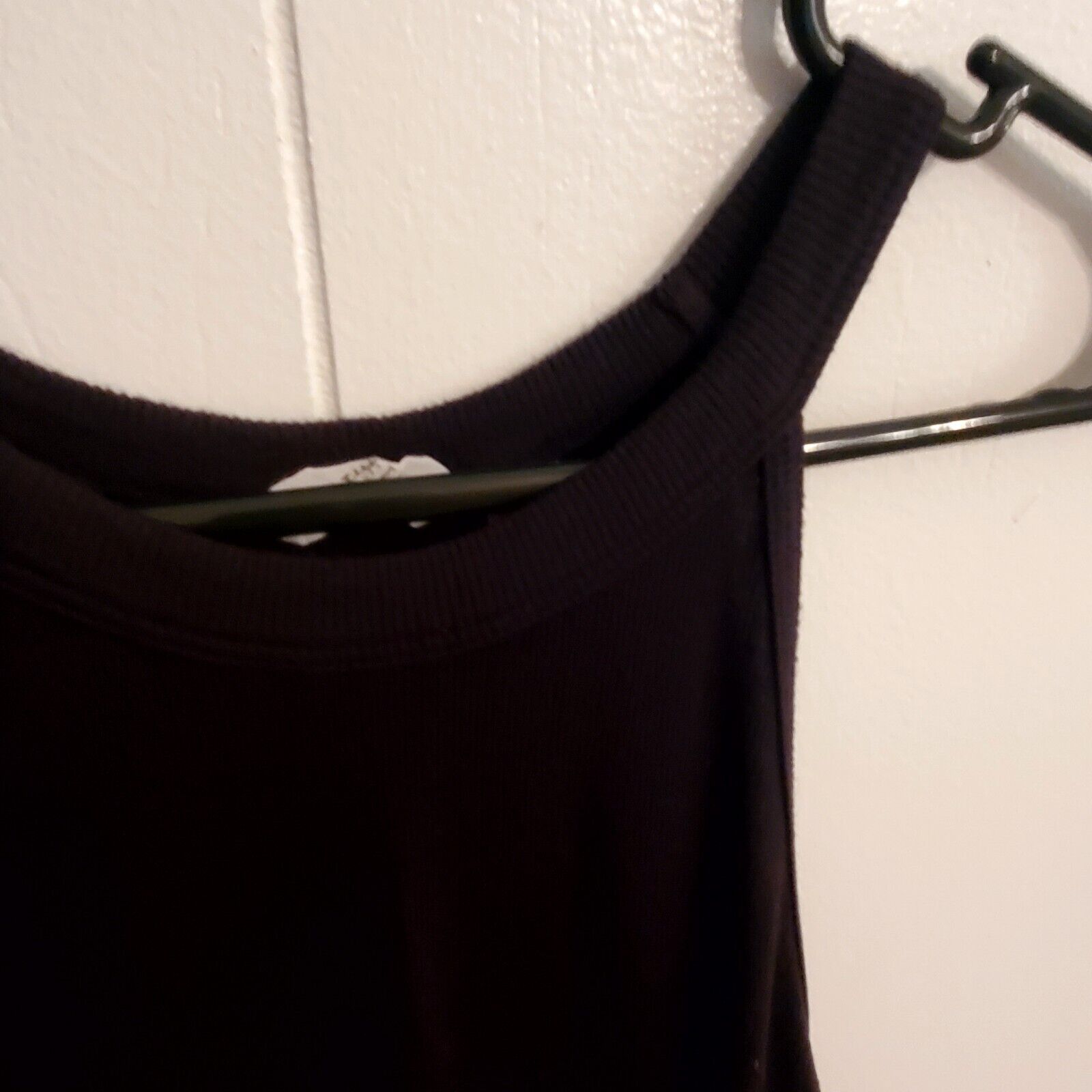 Black Athleta Strappy Knit Tank Siz Medium