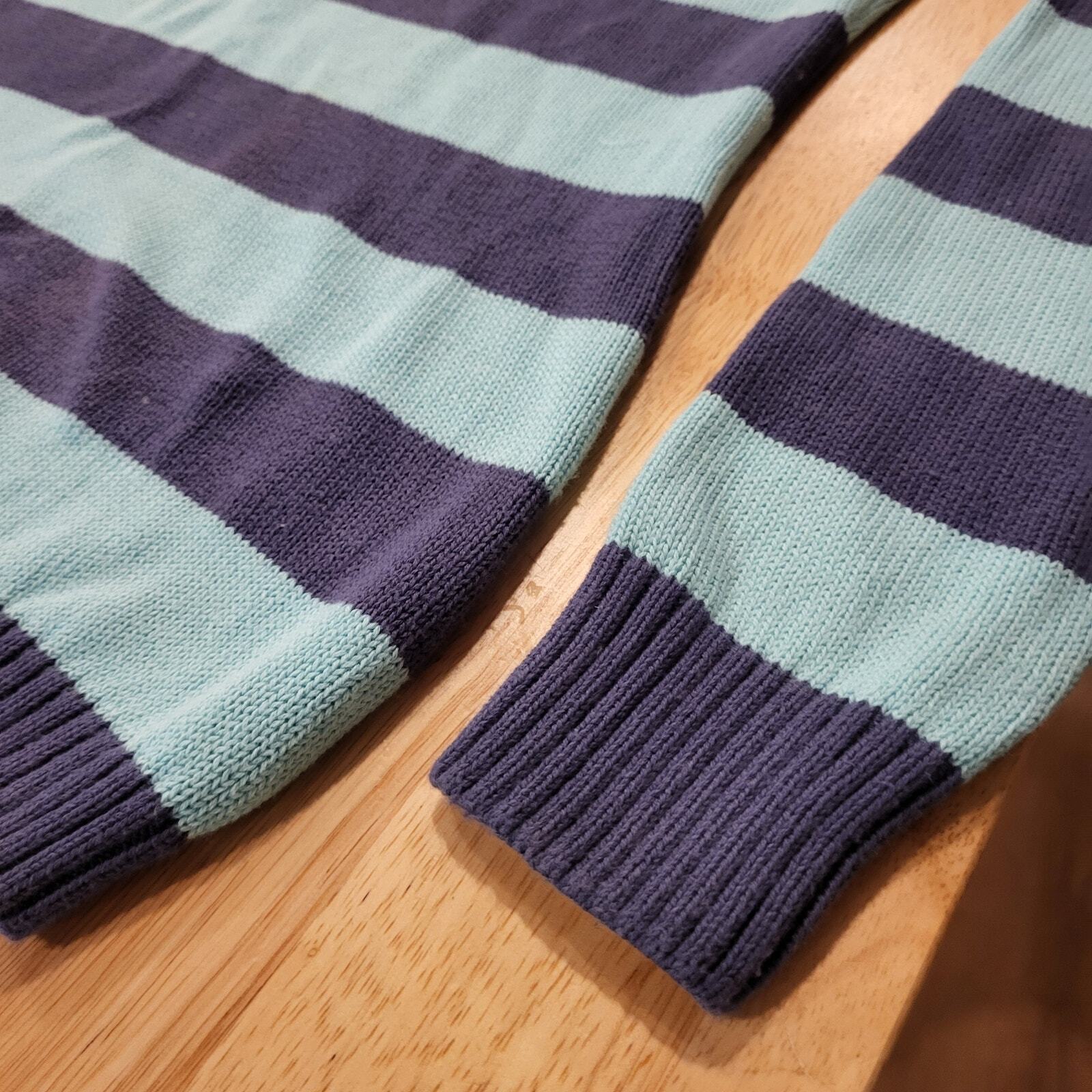 Lacoste Turquoise Blue Long Sleeve Sweater Size 38 17" Pit 2 Pit 25" Length