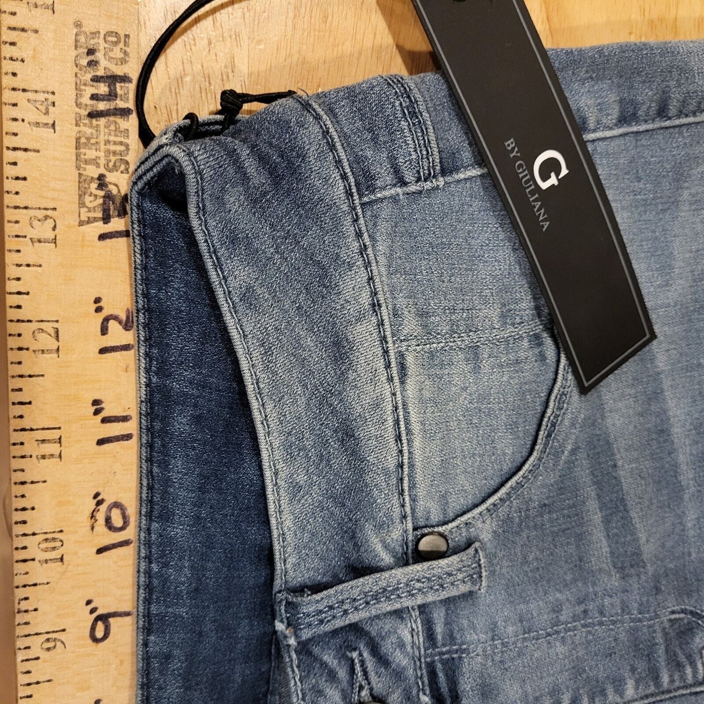 NWT G By Giuliana Denim Jeans Medium Wash Rayon Cotton Blend Small 28" Waist