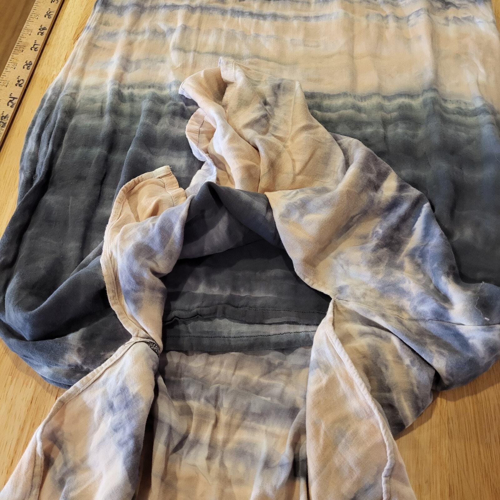 Dolan Left Coast Collection Tie Die Super Soft Long Sleeve T-shirt Dress Medium