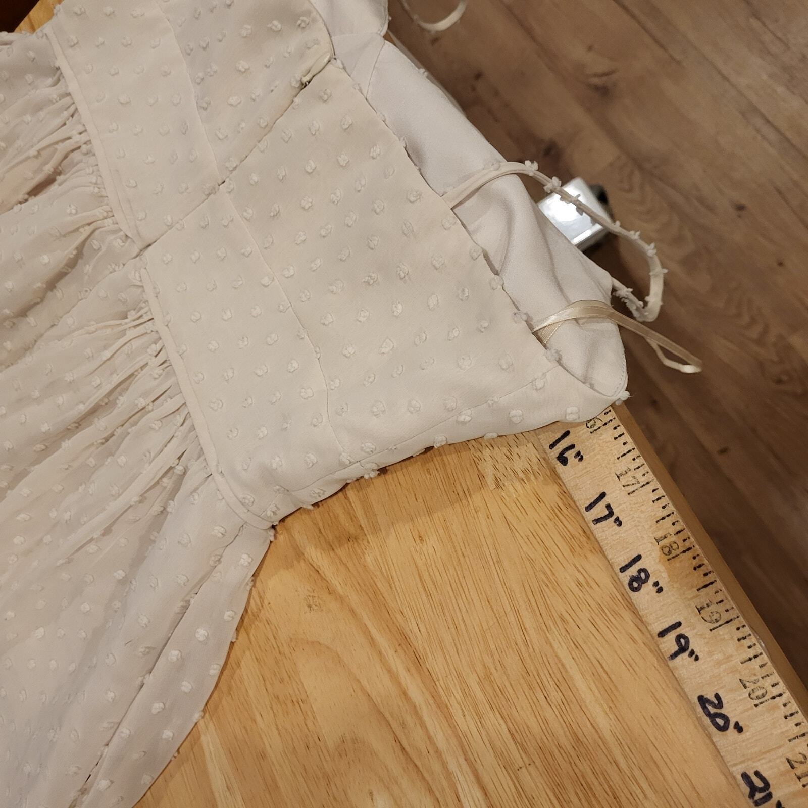Cream J. Crew Size 0 Strappy Mini Dress  16" Pit 2 Pit  26" Waist
