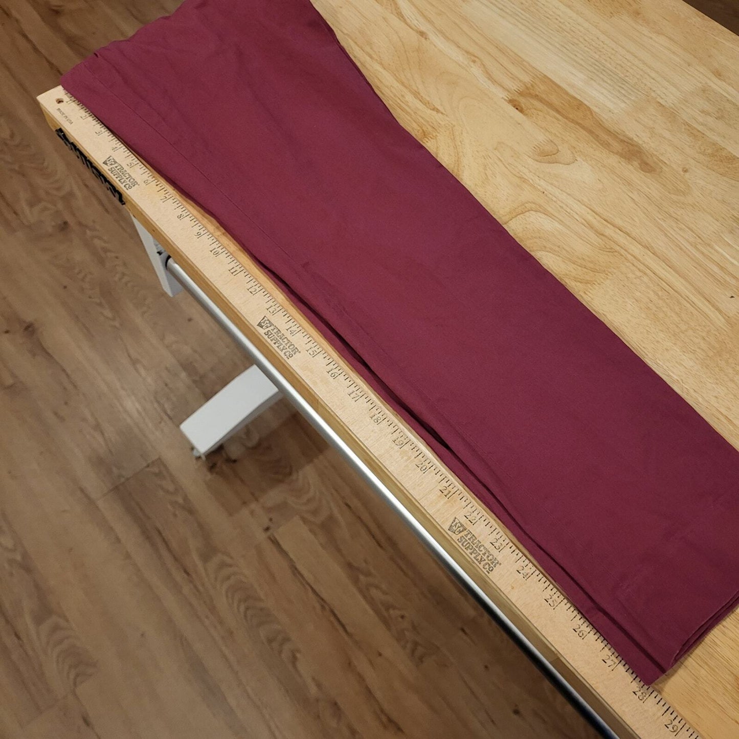  Ralph Lauren 16 Teen Maroon Tuxedo Slacks Side Stripe 28" Waist