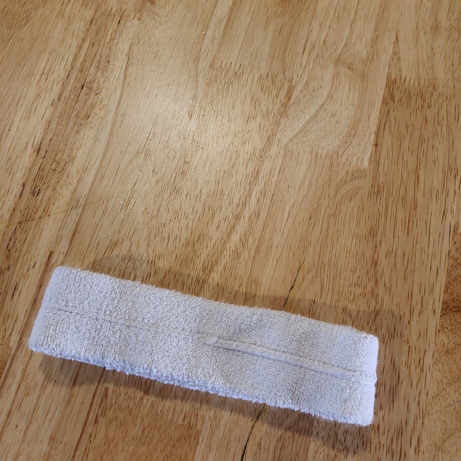 Vintage NBA Sweatband Headband White Terry
