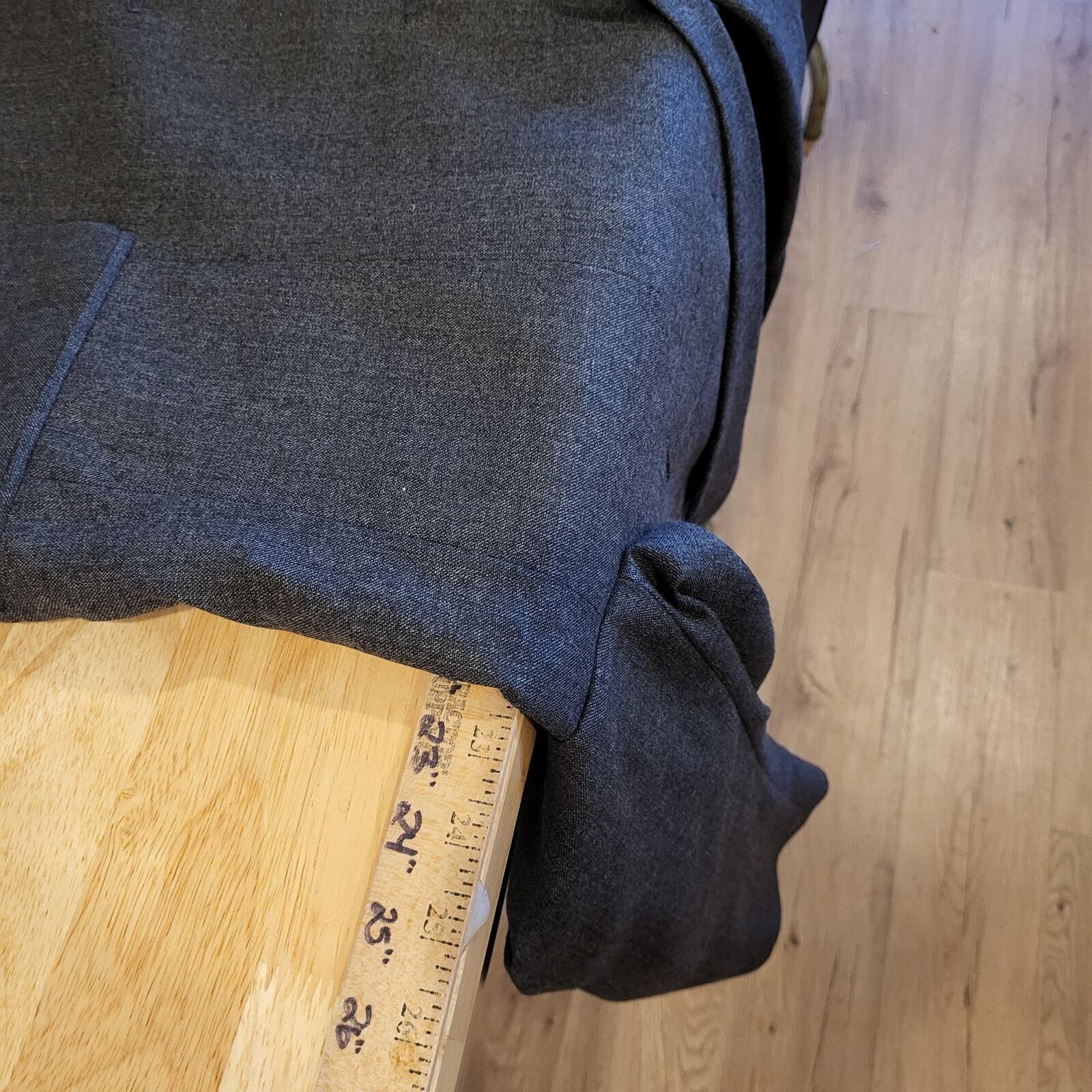 Alexandre London Savile Row Dark Gray Sport Coat Suit Jacket 22" P2P 29" Long 