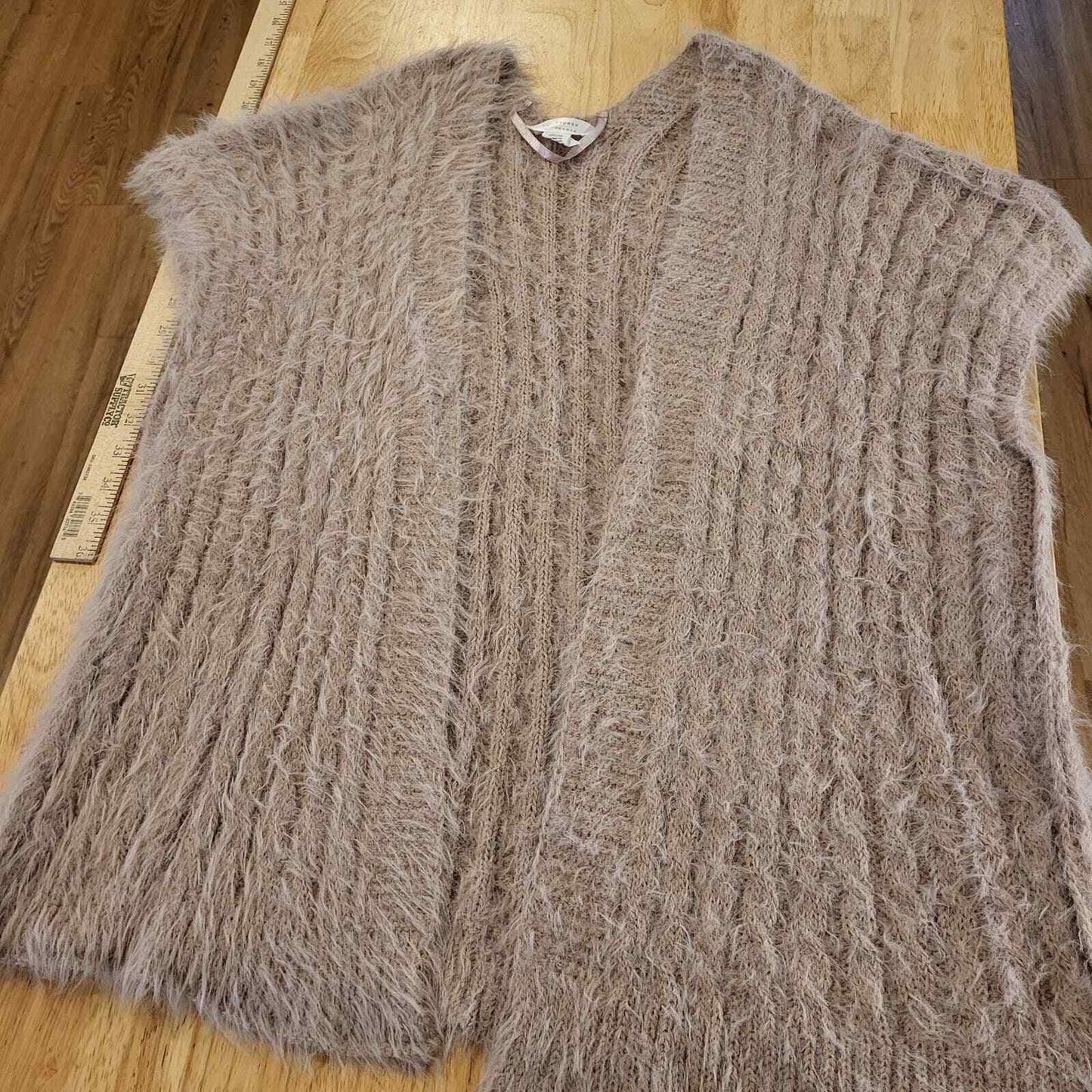 Lauren Conrad Pink Baletcore Fuzzy Sleeveless Cardigan 1 Size