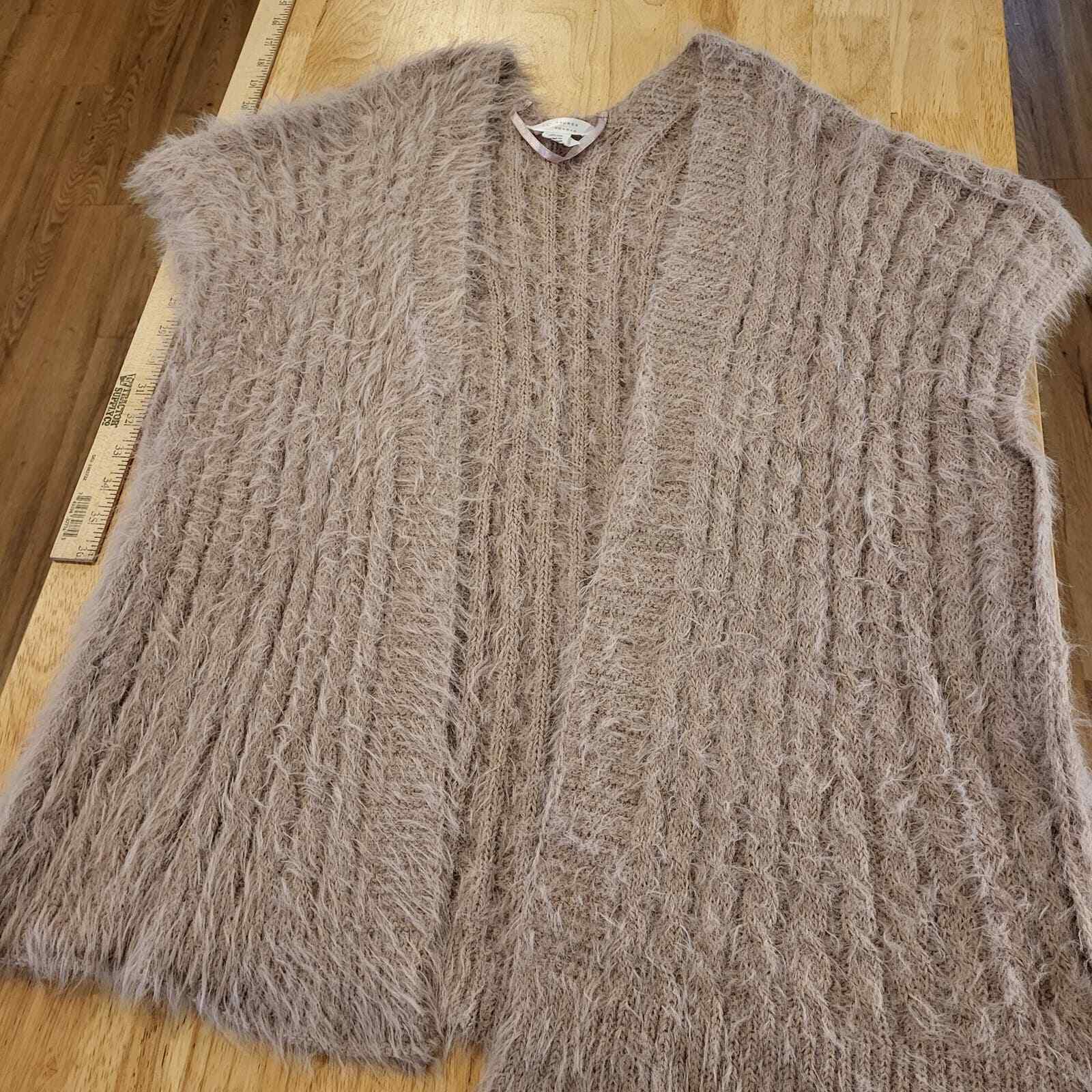 Lauren Conrad Pink Baletcore Fuzzy Sleeveless Cardigan 1 Size