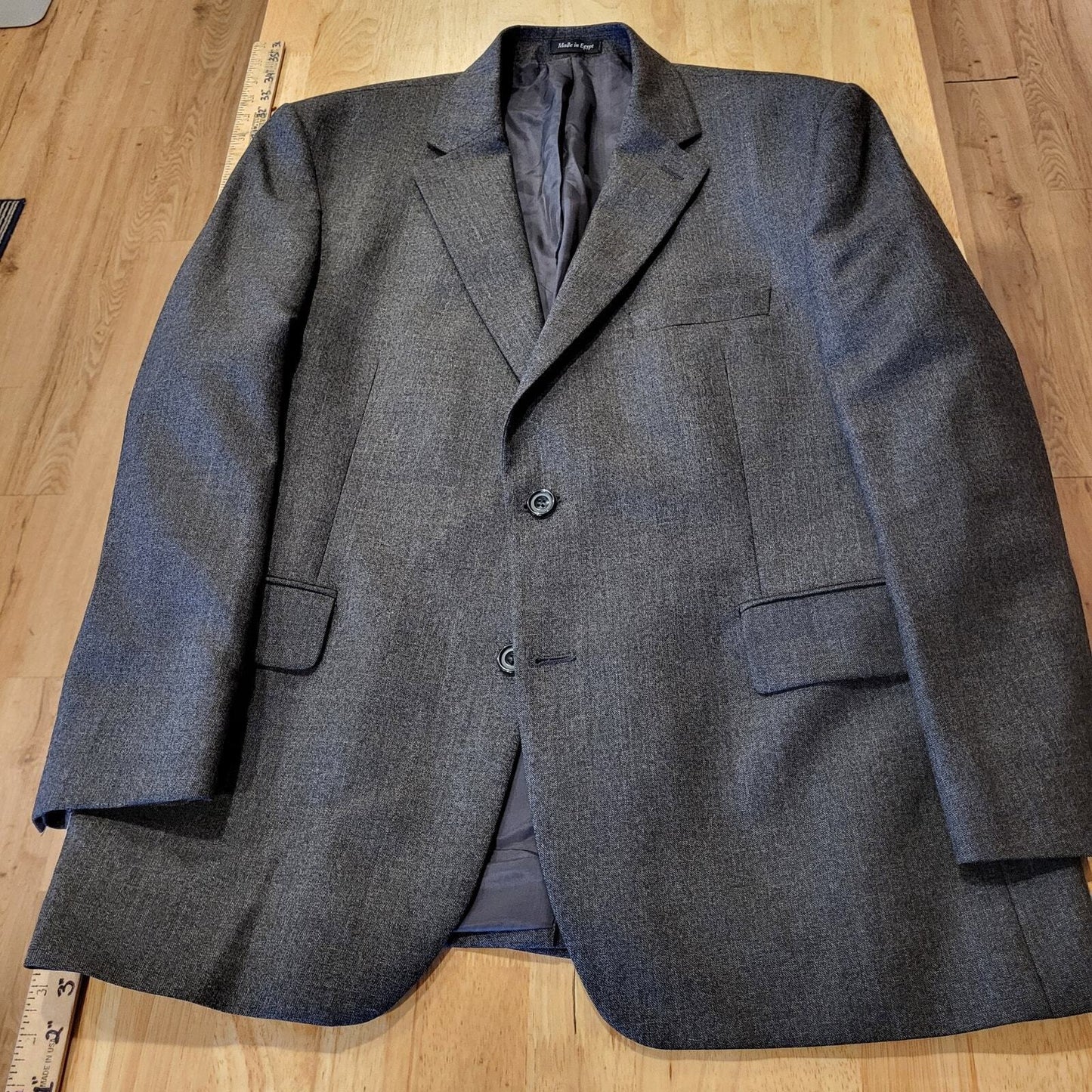 Alexandre London Savile Row Dark Gray Sport Coat Suit Jacket 22" P2P 29" Long 