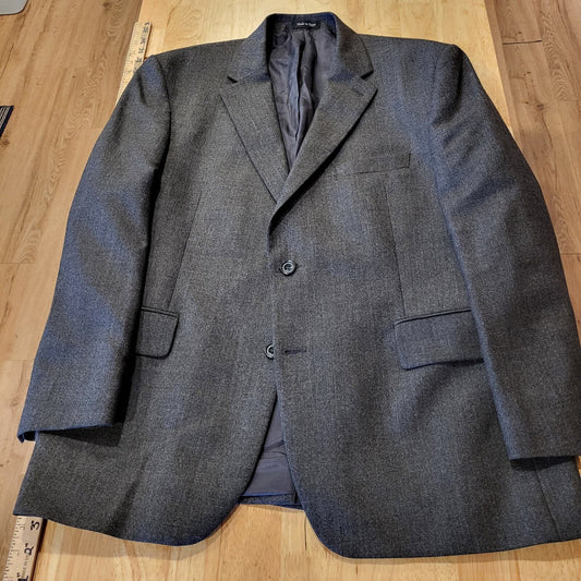 Alexandre London Savile Row Dark Gray Sport Coat Suit Jacket 22" P2P 29" Long 