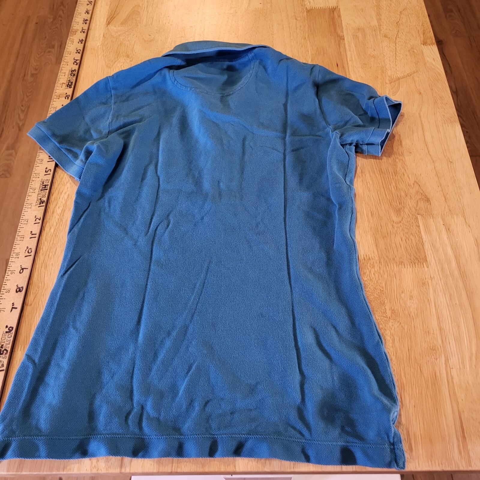 Lacoste Blue Polo 100% Cotton Short Sleeve Size 36