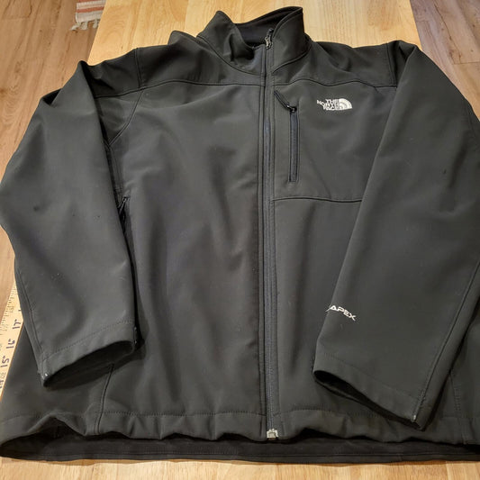 The North Face Black Large Long Sleeve Jacket 25" P2P *Missing closure on sleeve