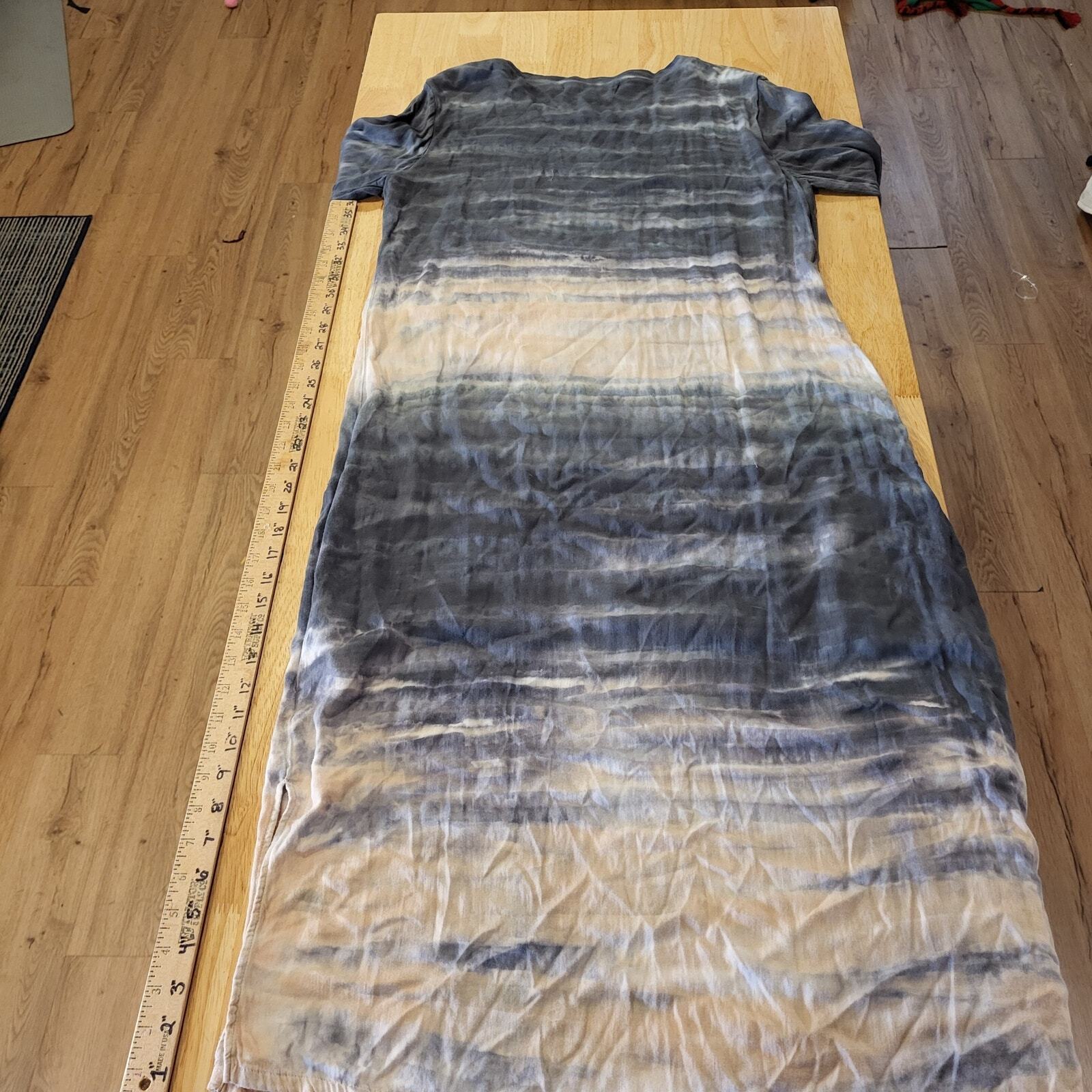 Dolan Left Coast Collection Tie Die Super Soft Long Sleeve T-shirt Dress Medium