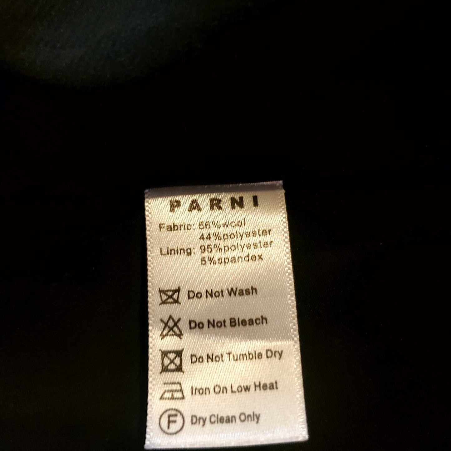 Parni A Line Skirt XS Lined Raw Hem 28" Waist Grey Wool Blend Flannel Zipper