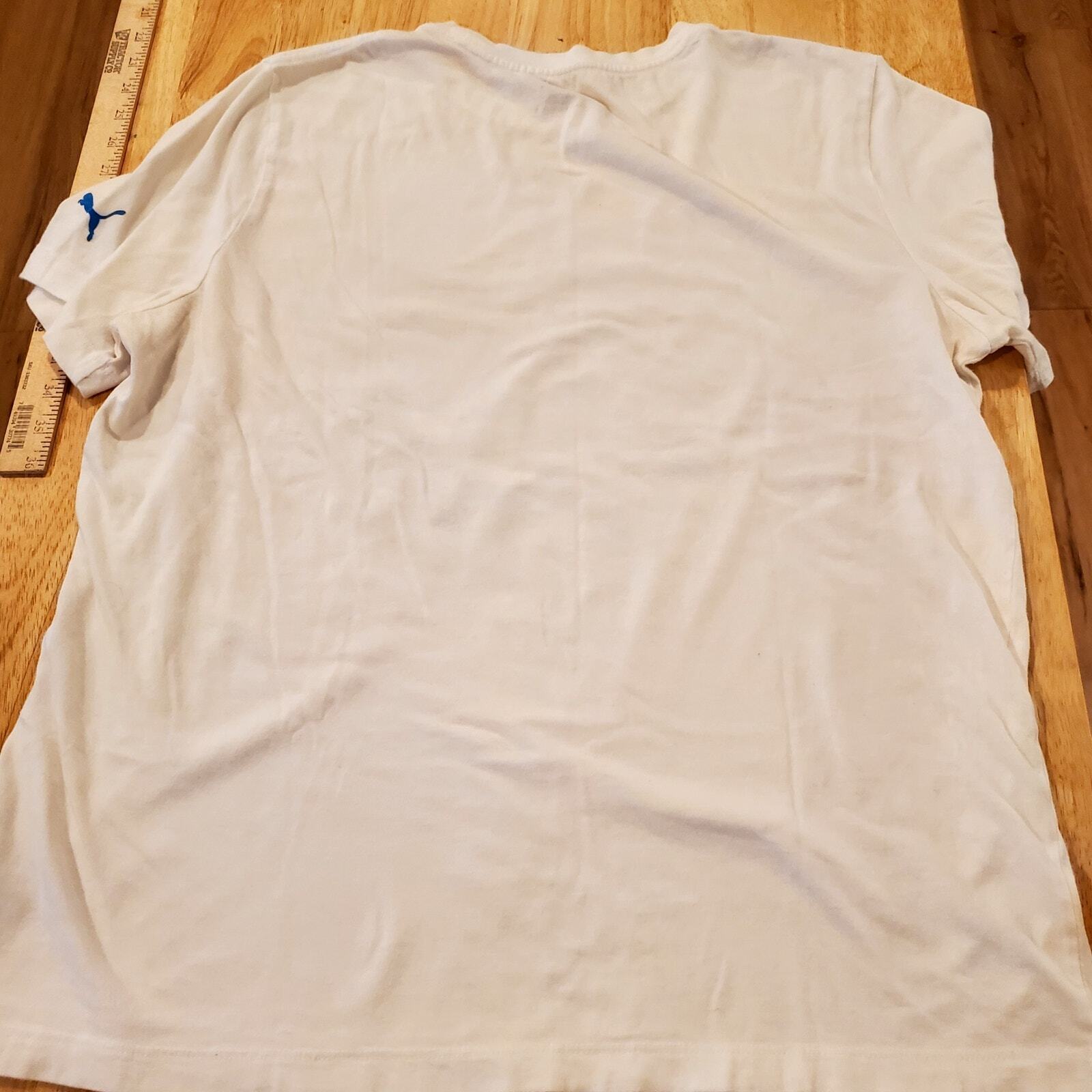 Puma World Peace Tshirt Large White Colorful