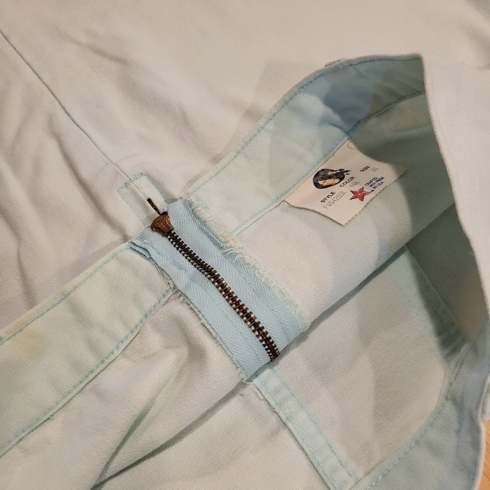 Vintage Cherokee denim baby blue denim pencil skirt 26" Waist