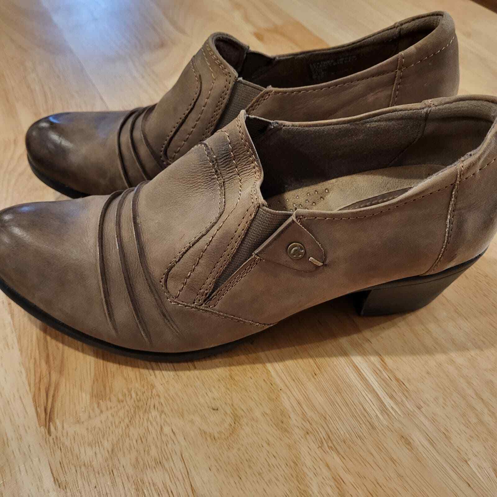 Earth Origins Kacie Booties 11m Brown Leather 
