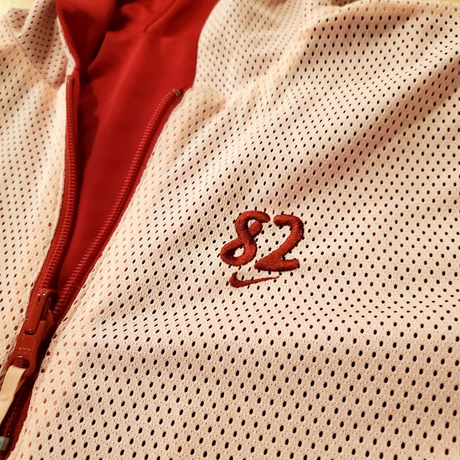 Nike Pink & Red Reversible Zip Front #82 Track & Field Jacket Running 