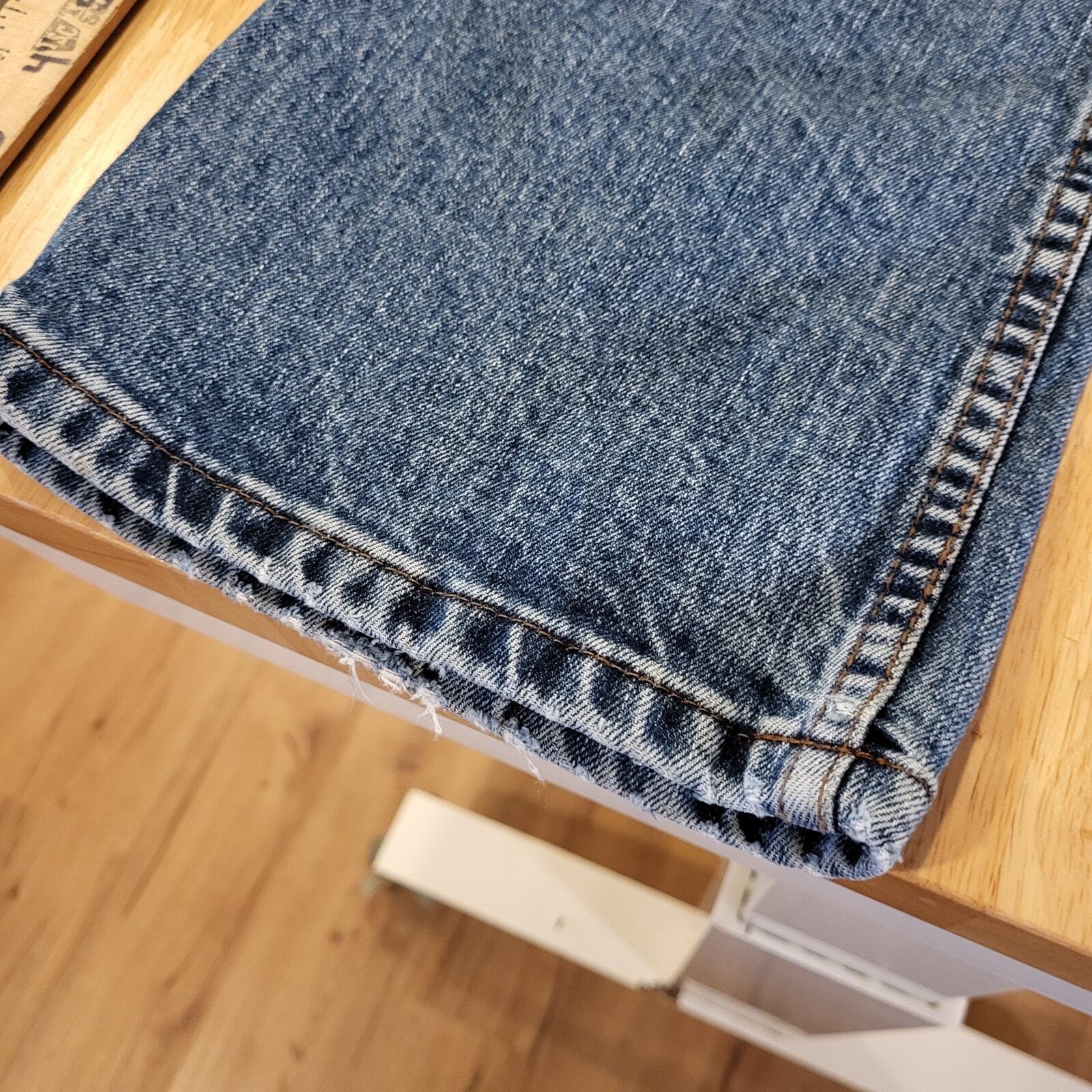 Harley Davidson Size 8 Boot Cut Medium Wash & Weight Denim Jeans 