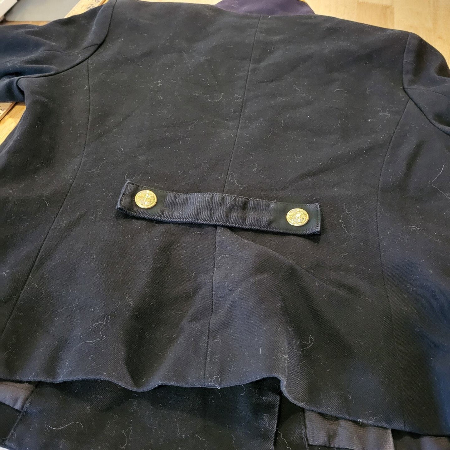 H&M Nay Military Jacket Gold Buttons Cototn 19" Pit 2 Pit