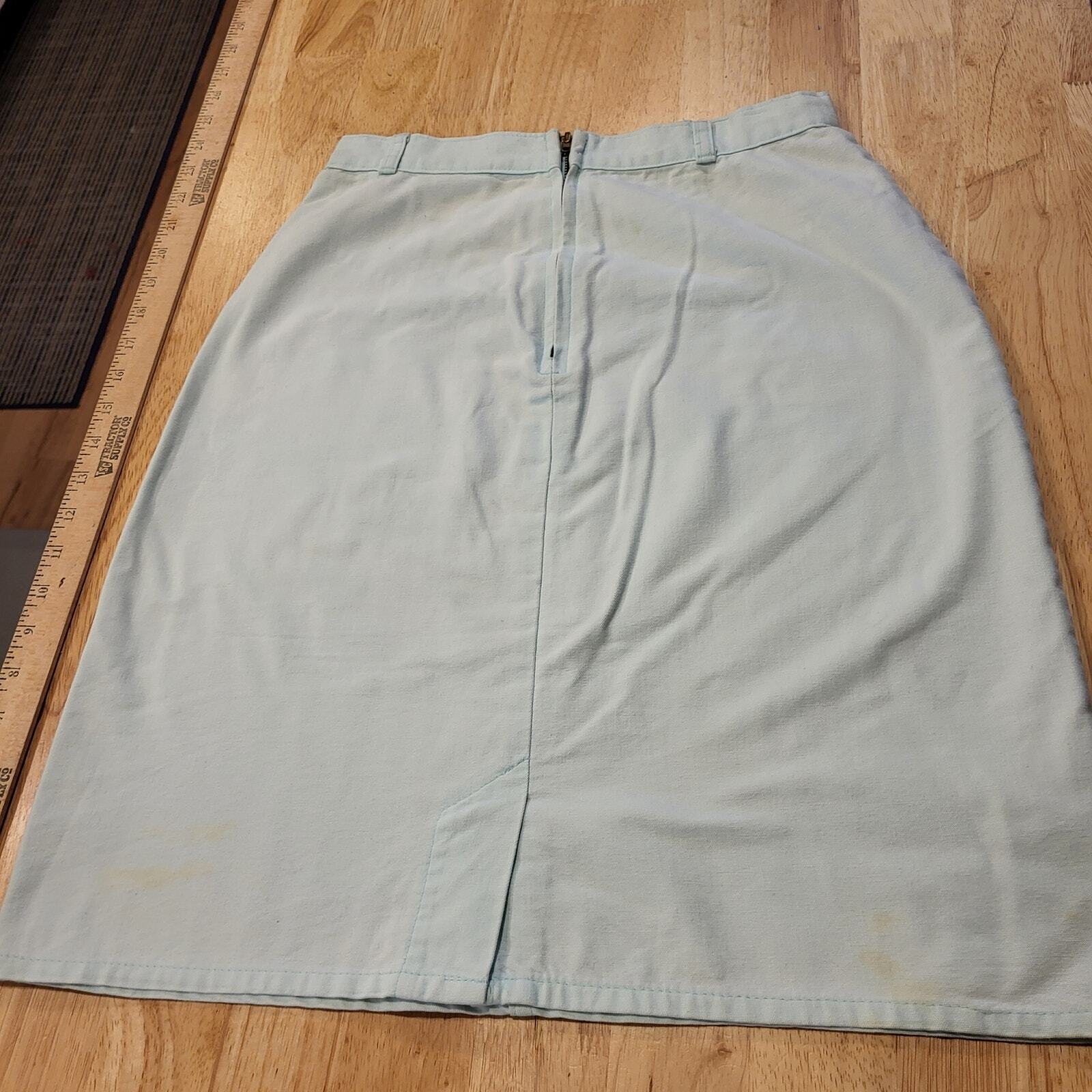 Vintage Cherokee denim baby blue denim pencil skirt 26" Waist
