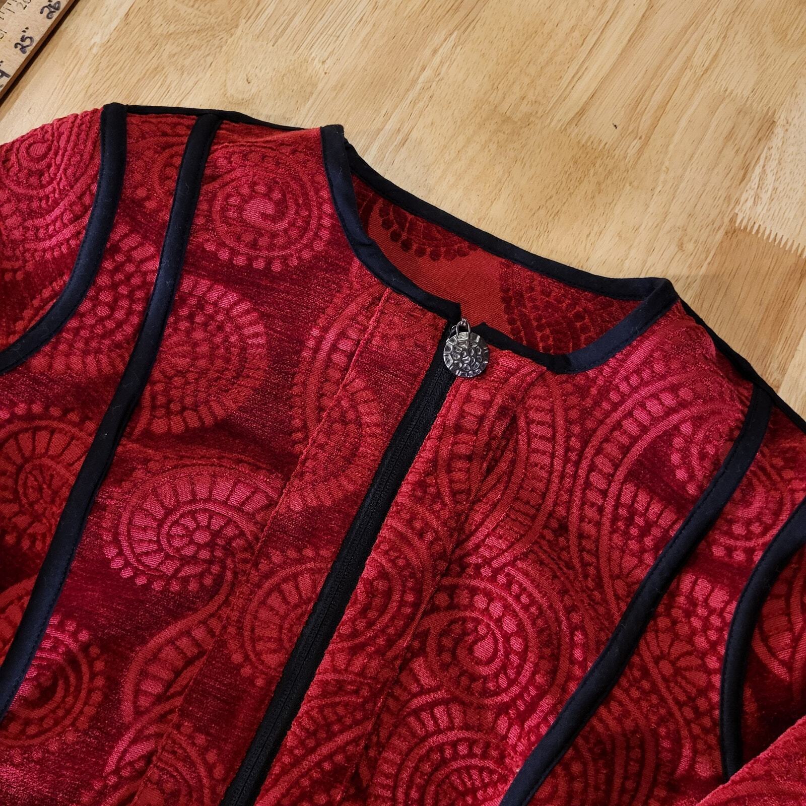 Trimdin Firenze Collection Scarlet Made In USA Medium Reversable 