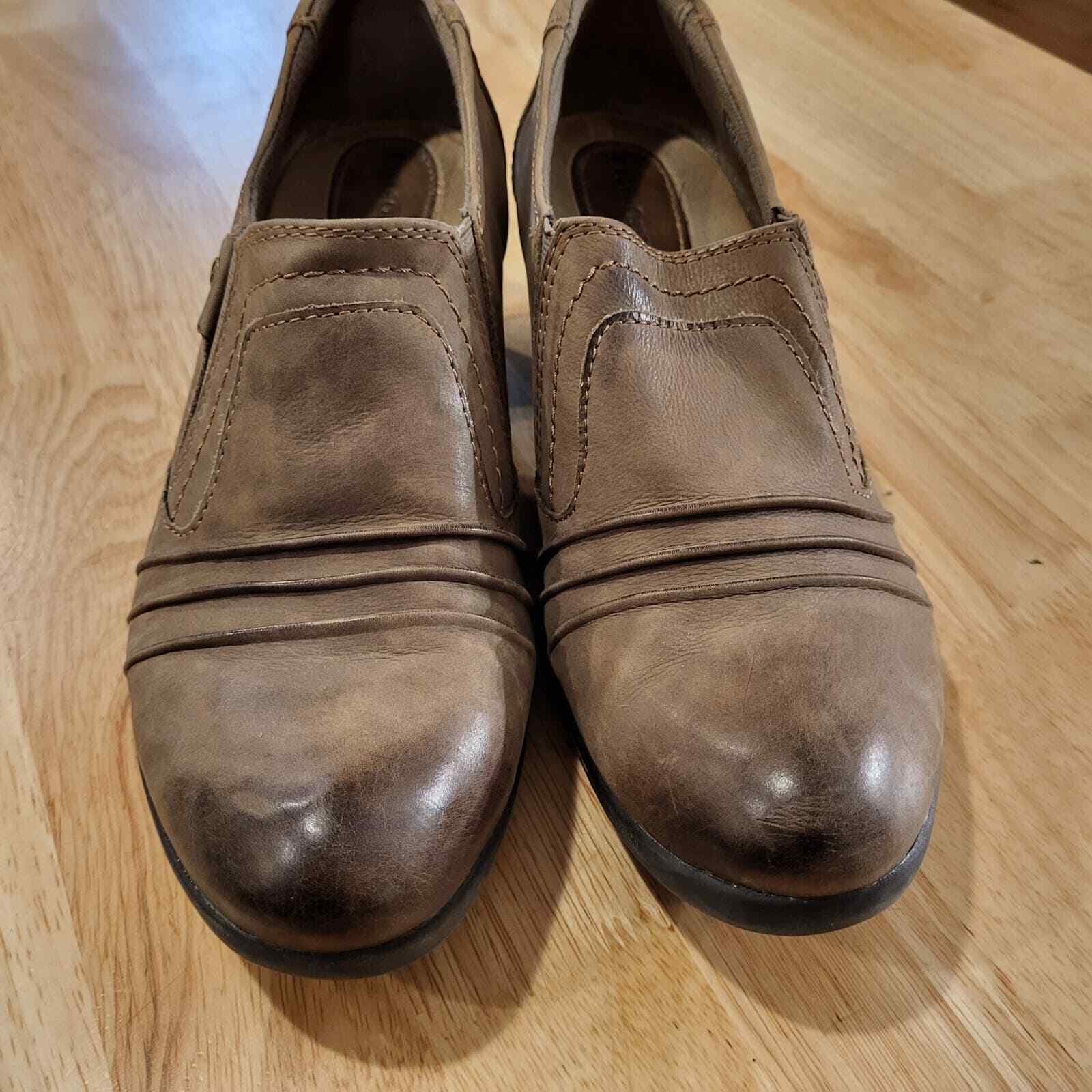 Earth Origins Kacie Booties 11m Brown Leather 