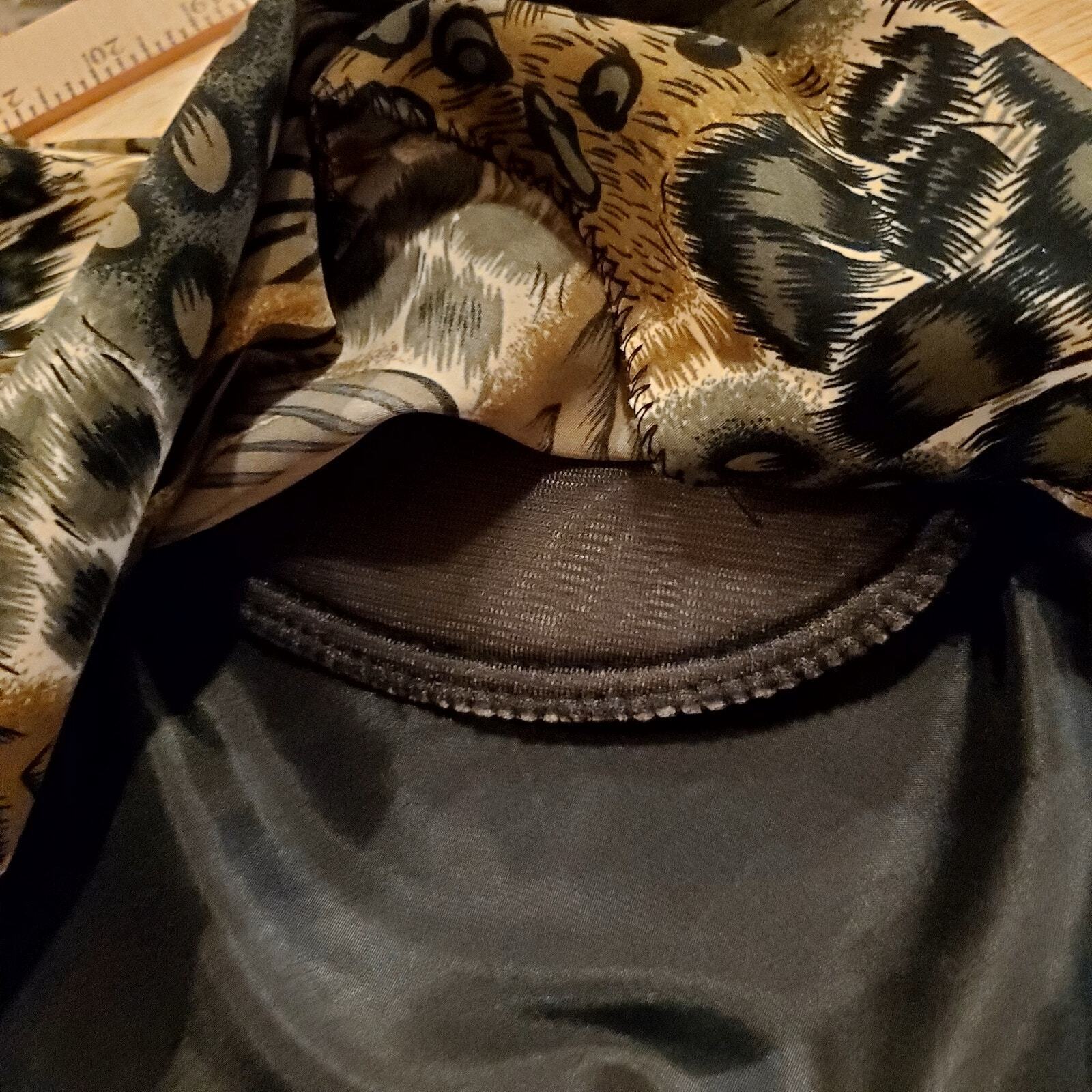 Jonathan Logan Vintage Satin Mixed Animal Print Blazer 80's Glam Rock 24" P2P 