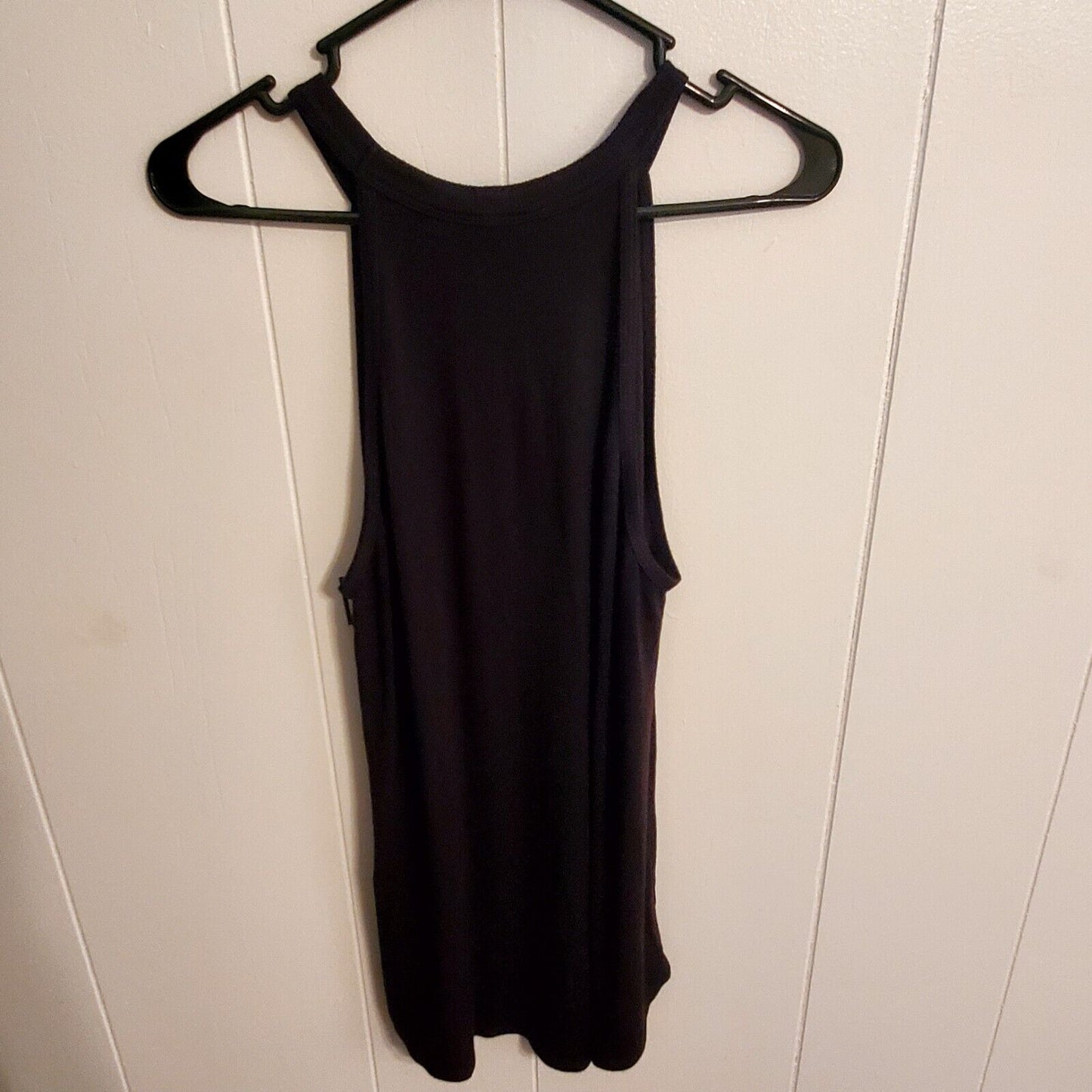 Black Athleta Strappy Knit Tank Siz Medium