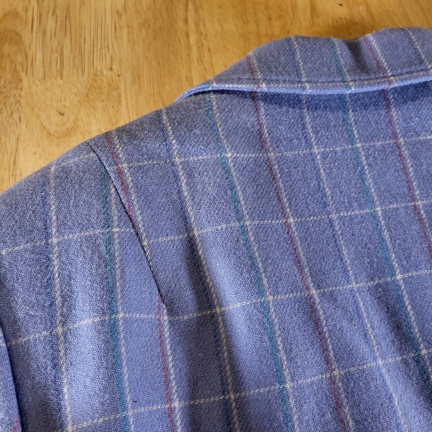 Miss Pendleton Lavender Purple Made is U.S.A. Wool Plaid Coat Sz 12 