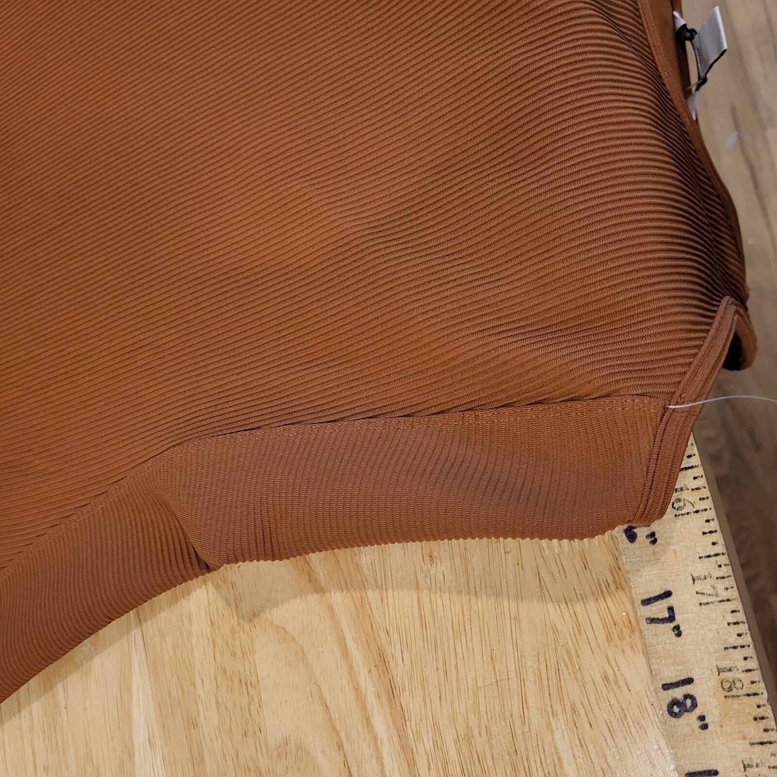 Brown Rust Ribbed Athleta Tank Dress Small 16" P2P 40" Long