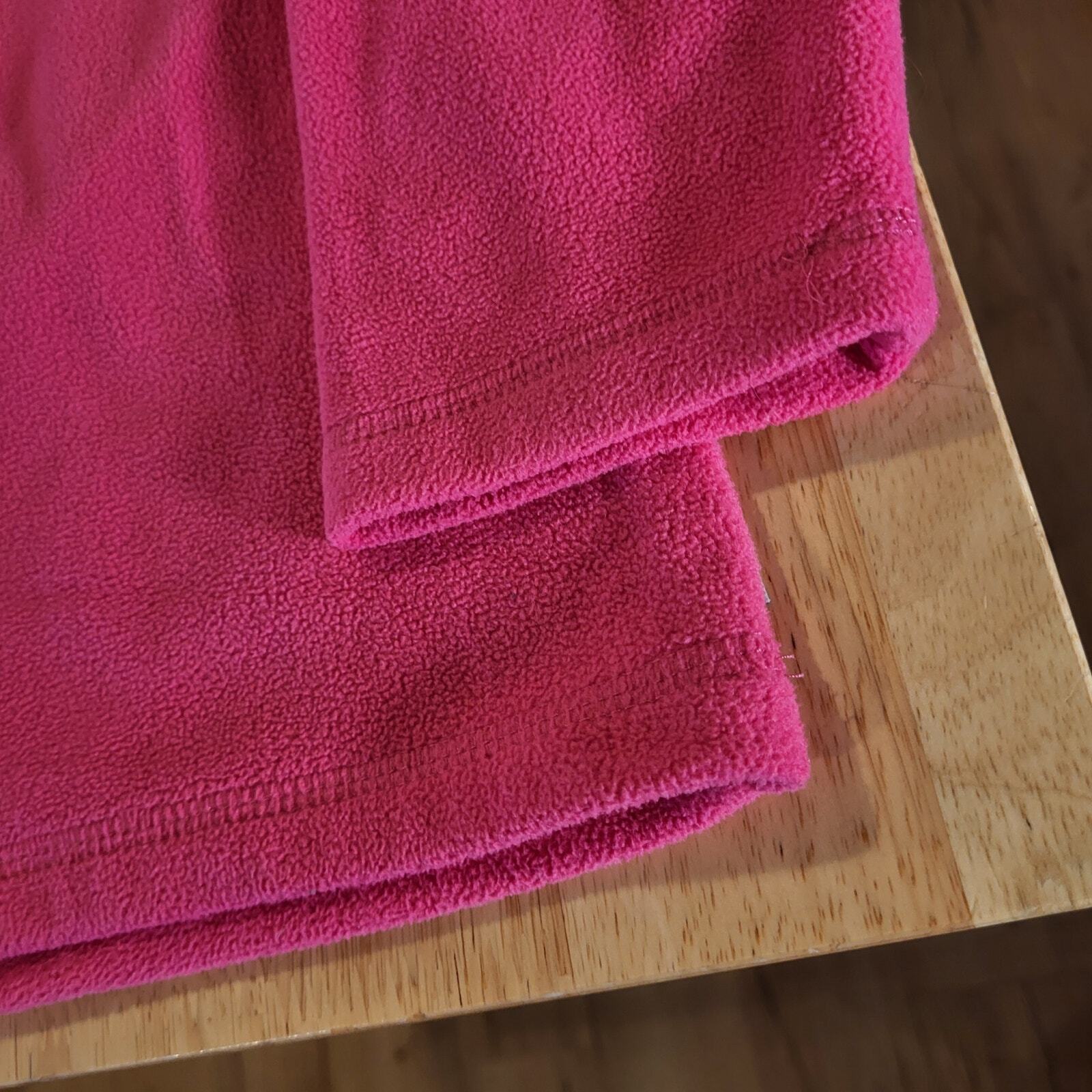 Eddie Bauer Pink Fleece 1/4 Zip Long Sleeve Pullover Tall Medium