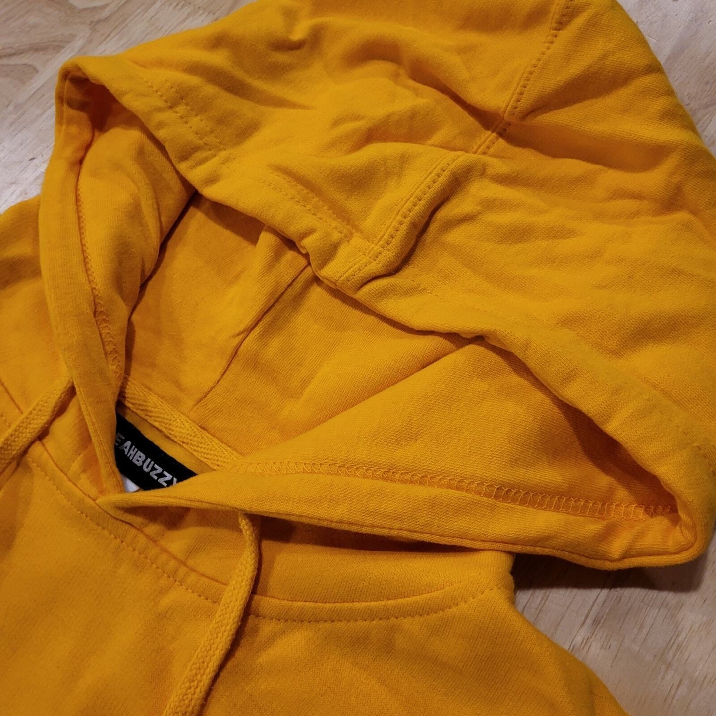 Yellow Surrender to the Flow Flower Man Hoodie Large  24" Pit2pit