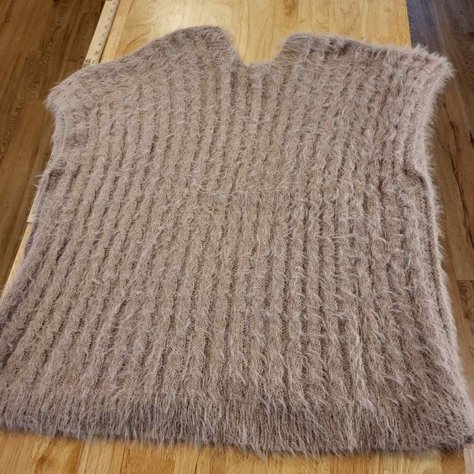 Lauren Conrad Pink Baletcore Fuzzy Sleeveless Cardigan 1 Size