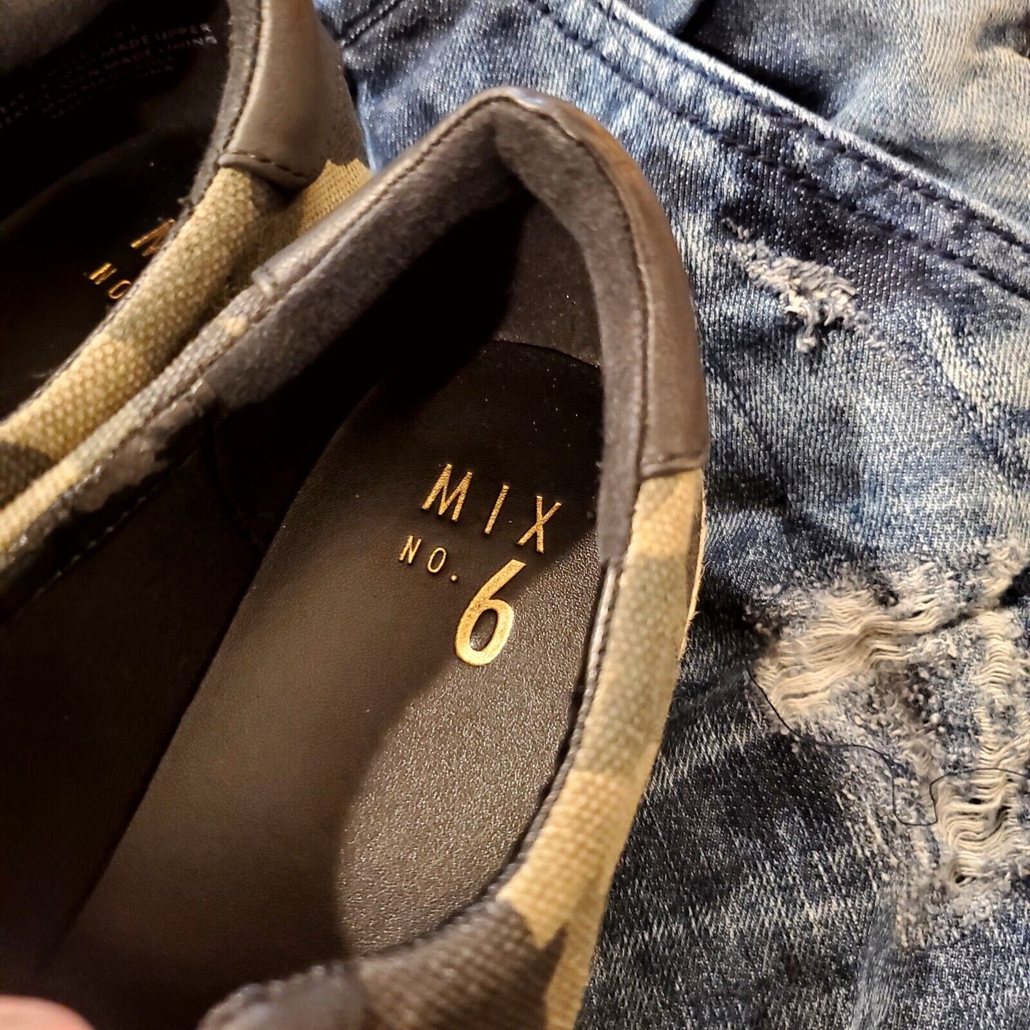 Mix No.6 Platform Camouflage 3 Hook & Loop Strap Espadrille 9.5